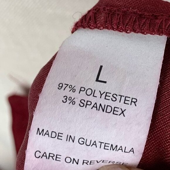 Briggs womens blazer size L red ultra suede career with pockets vintage 90s - Picture 8 of 10